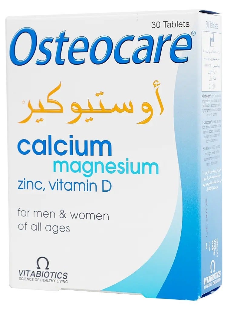 Osteocare calcium magnesium zinc, vitamin D 30 Tablets - Image 1